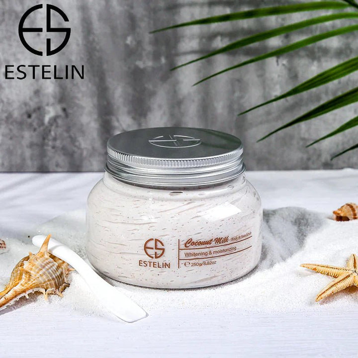 Estelin - Coconut Milk Whitening Body and Face Scrub - 250g ESTELIN - Luxeery