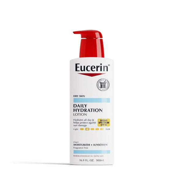 Eucerin - Daily Hydration Lotion 2In1 Moisturizer+Sunscreen Spf15 - 16.9Oz/500Ml EUCERIN - Luxeery