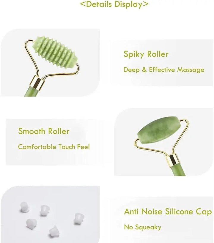 Facial Beauty - Jade + Spiky Roller Facial Beauty - Luxeery