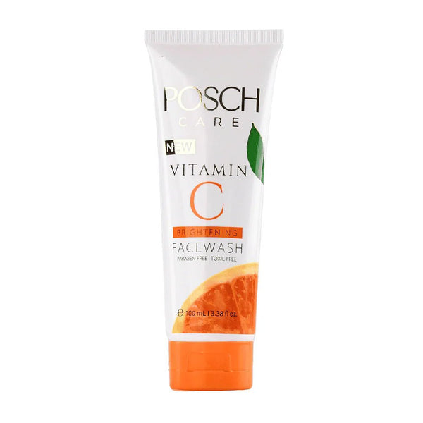 Free Gift - Posch Care Vitamin C Brightening Face Wash, 100ml - App Luxeery - Luxeery