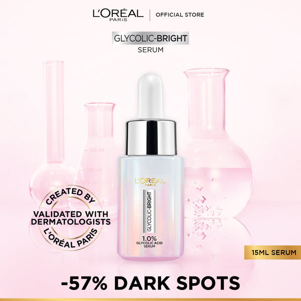 FREE - L'Oreal Paris Glycolic Bright Instant Glowing Face Serum 15Ml Luxeery - Luxeery