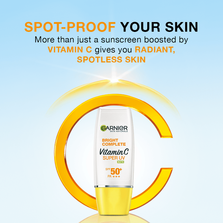 Garnier Bright Complete Vitamin C Super UV Matte Sunscreen SPF50+ - 30ML Garnier SkinCare - Luxeery