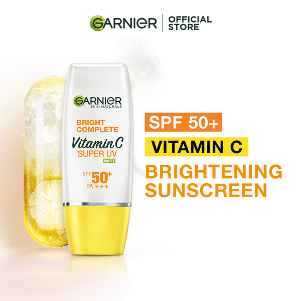 Garnier Bright Complete Vitamin C Super UV Matte Sunscreen SPF50+ - 30ML Garnier SkinCare - Luxeery