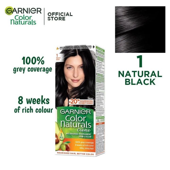 Garnier - Color Naturals Hair Colors - 1 Natural Black Garnier - Luxeery