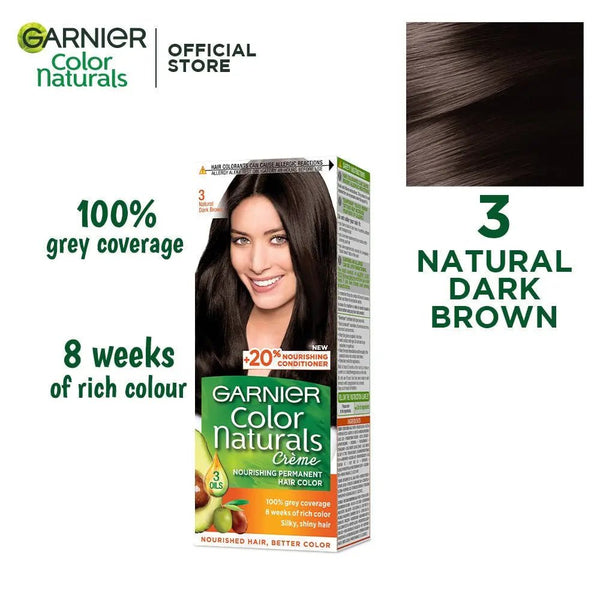 Garnier - Color Naturals Hair Colors - 3 Dark Brown Garnier - Luxeery