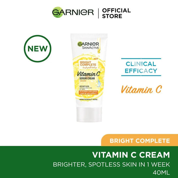 Garnier Skin Active Bright Complete Cream 40Ml - For Brighter Skin Garnier - Luxeery