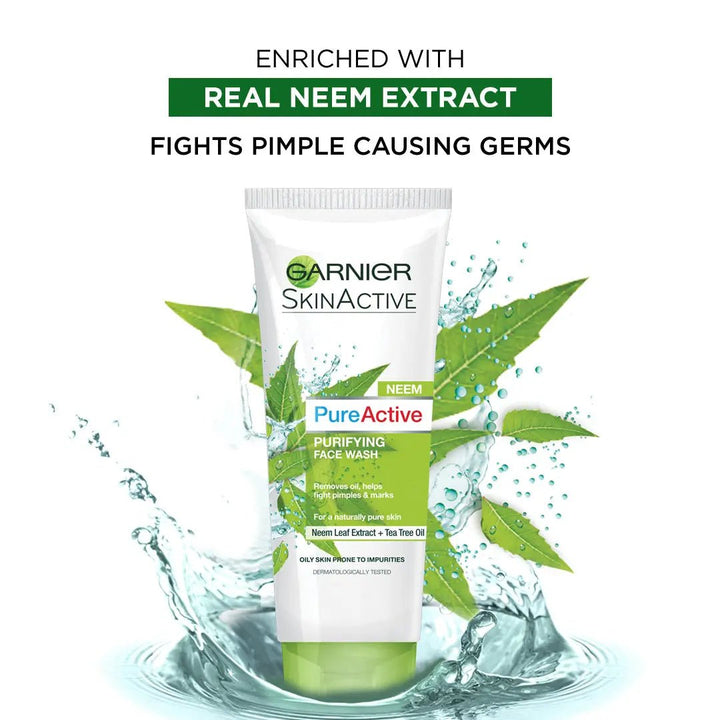 Garnier Skin Active Neem Purifying Face Wash 100Ml Garnier - Luxeery