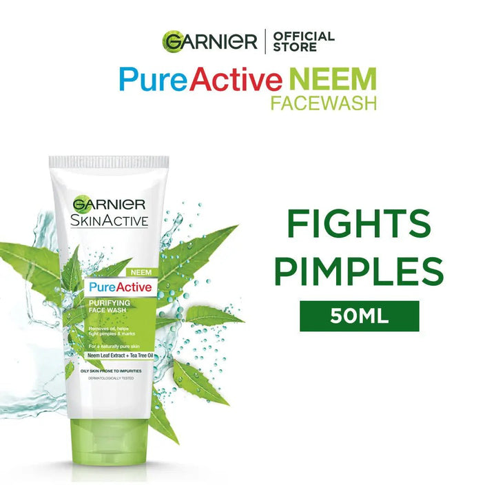 Garnier Skin Active Neem Purifying Face Wash 50Ml Garnier - Luxeery