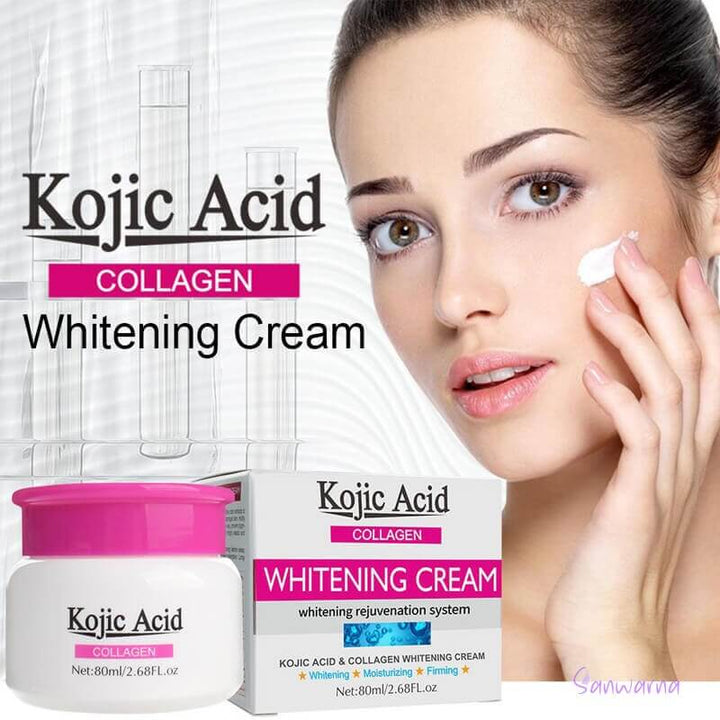 Guanjing Kojic Acid Collagen Whitening Cream 80Ml Guanjing - Luxeery