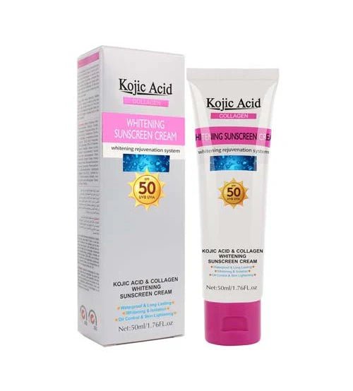 Guanjing Kojic Acid Collagen Whitening Sunscreen Cream 50Ml Guanjing - Luxeery