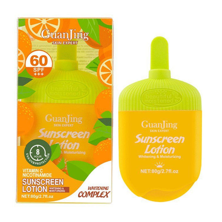 Guanjing Sunscreen Lotion Whitening & Moisturising Spf60 80G Guanjing - Luxeery