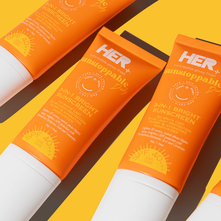 HerBeauty - 3 in 1 Bright Sunscreen (SPF 40 +++) - 50gm HerBeauty - Luxeery