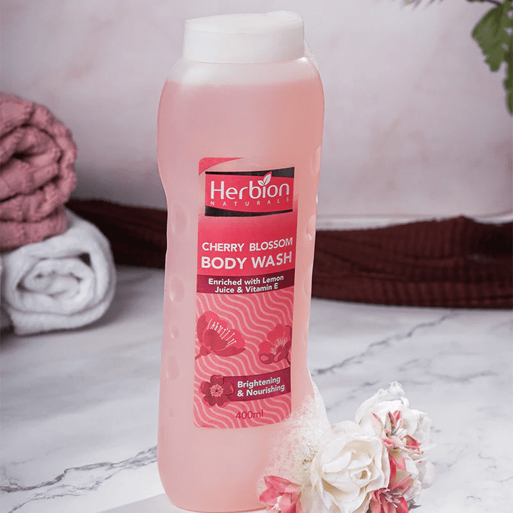 Herbion Cherry & Blossom Body wash 400 ml Herbion - Luxeery