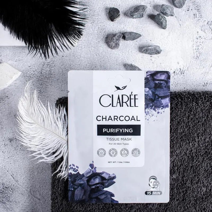 Herbion Clarée Charcoal Purifying Tissue Mask Herbion - Luxeery