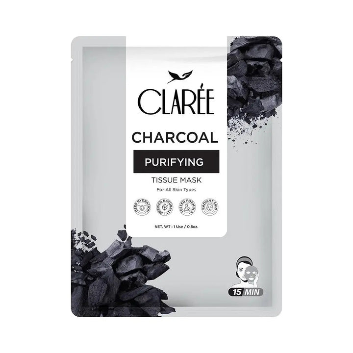 Herbion Clarée Charcoal Purifying Tissue Mask Herbion - Luxeery