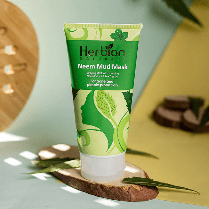 Herbion Neem Mud Mask 100Ml Herbion - Luxeery