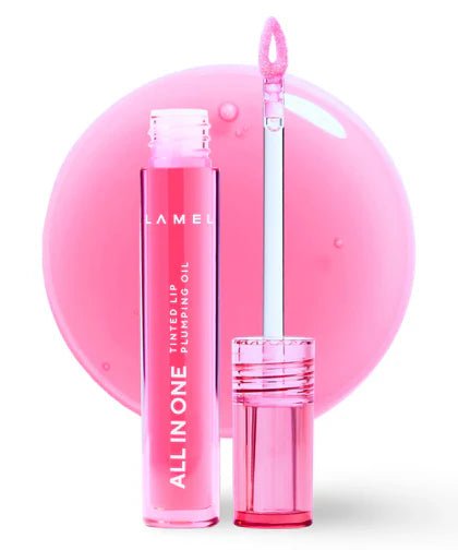 Lamel - All In One Lip Tinted Plumping Oil №402 Pink Sparkle Lamel - Luxeery