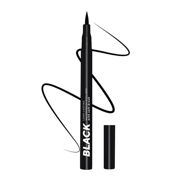 Lamel - Black Eyeliner With Soft Brush №401 Deep Black Lamel - Luxeery