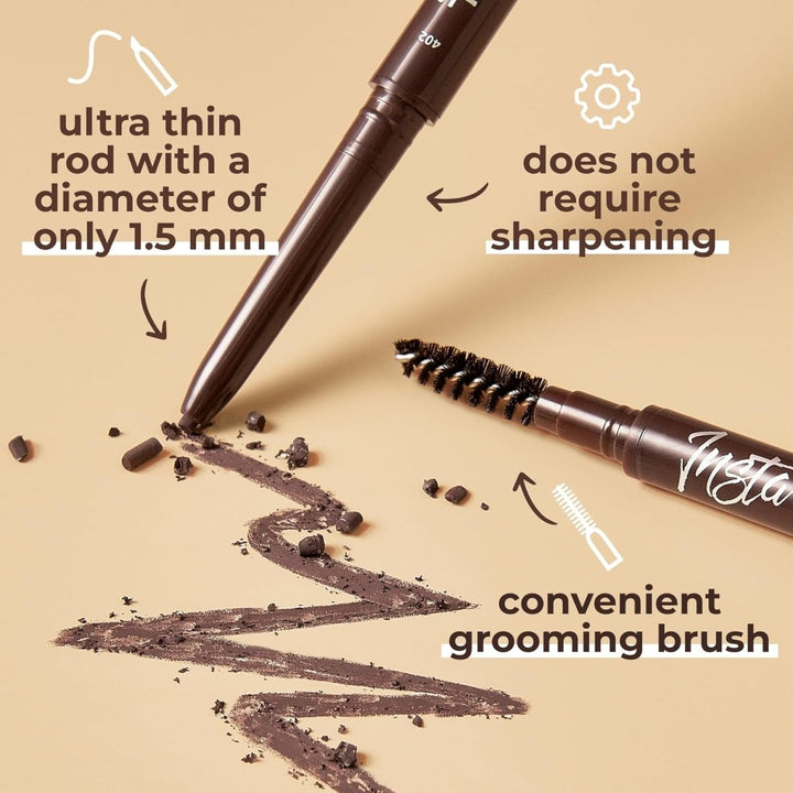 Lamel - Insta Micro Brow Pencil №402 Chocolate Lamel - Luxeery