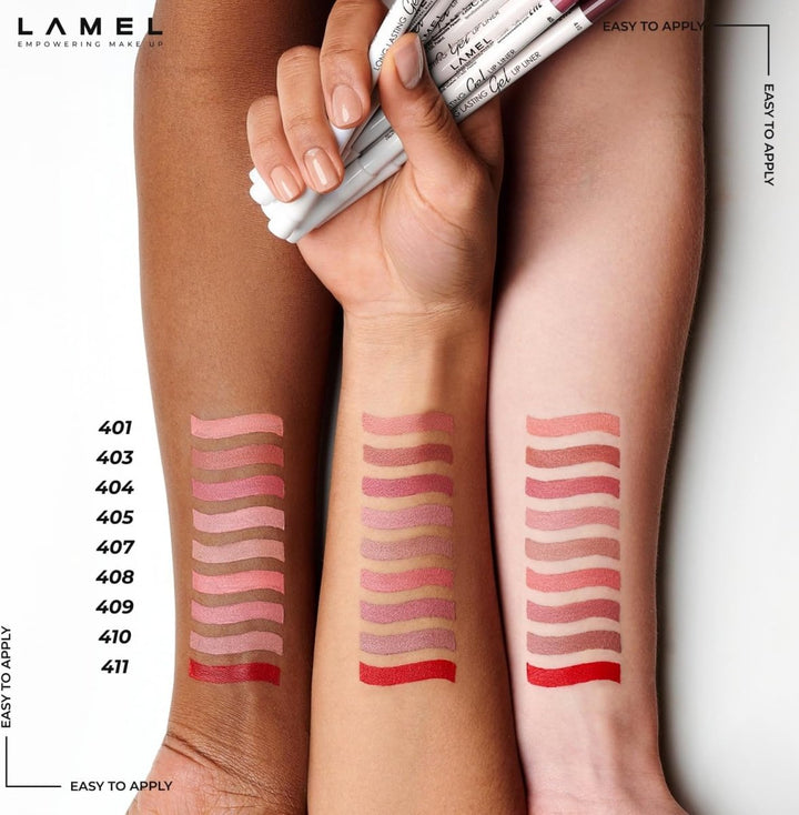 Lamel - Long Lasting Gel Lip Liner №408 Pink Plum Lamel - Luxeery