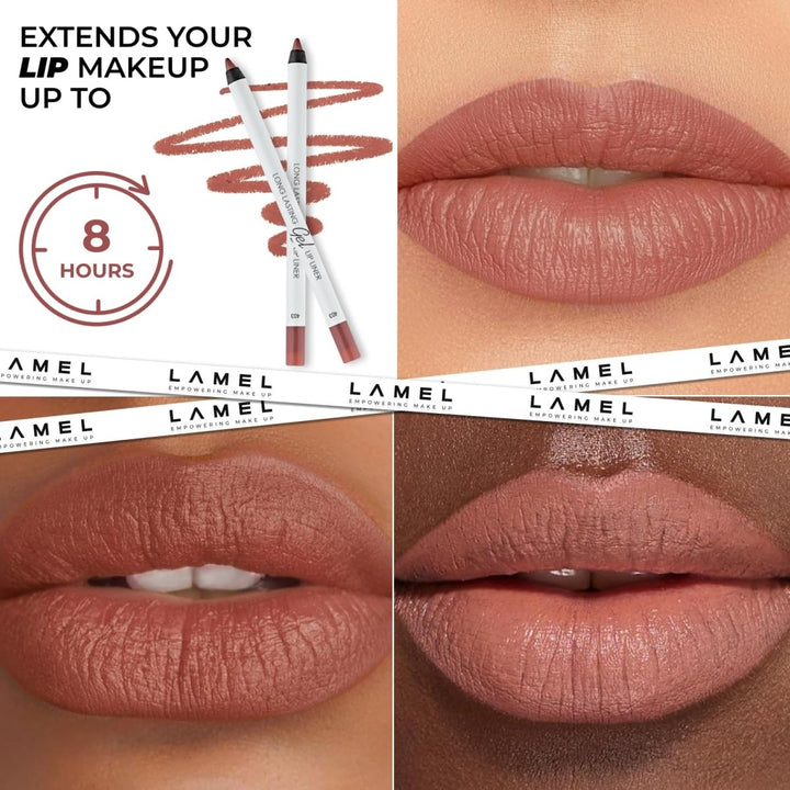 Lamel - Long Lasting Gel Lip Liner №408 Pink Plum Lamel - Luxeery