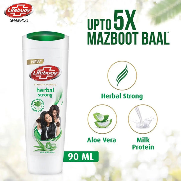 Lifebuoy Herbal Strong Shampoo 90Ml Lifebuoy - Unilever Pakistan - Luxeery