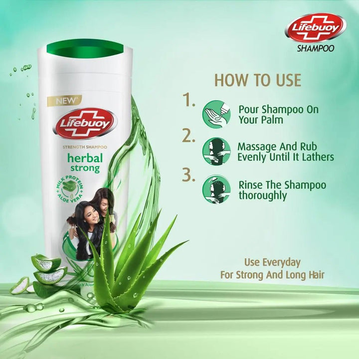 Lifebuoy Herbal Strong Shampoo 90Ml Lifebuoy - Unilever Pakistan - Luxeery