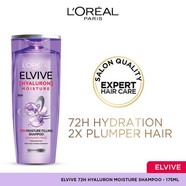 L'Oreal Elvive Hyaluron Moisture Shampoo 175Ml L'Oreal Haircare - Luxeery