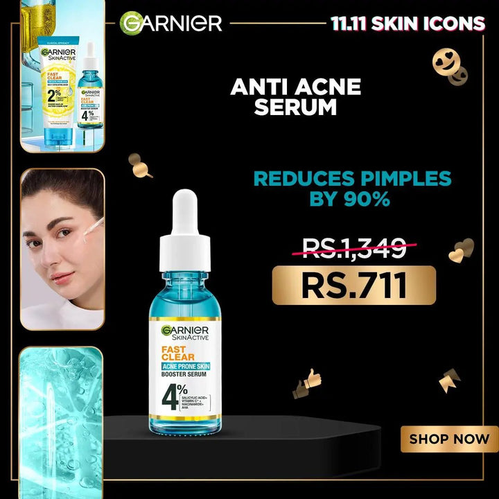 L'Oreal Mega Deals - Garnier Fast Clear Serum for Acne Prone Skin - 15ml L'Oreal Mega Deals - Luxeery