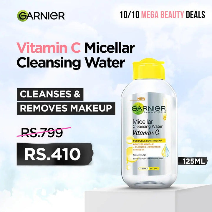 L'Oreal Mega Deals - Garnier Skin Active Vitamin C Micellar Makeup Cleansing Water 125 Ml L'Oreal Mega Deals - Luxeery