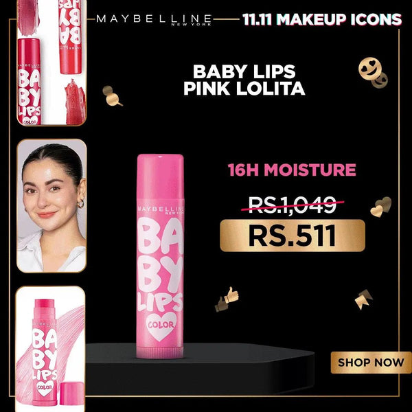 L'Oreal Mega Deals - Maybelline New York - Baby Lips Lip Balm Pink Lolita L'Oreal Mega Deals - Luxeery