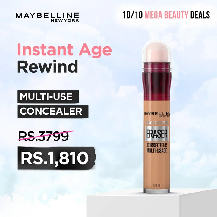 L'Oreal Mega Deals - Maybelline New York Instant Age Rewind Eraser Concealer - 130 Medium L'Oreal Mega Deals - Luxeery