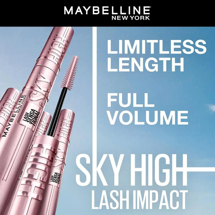 L'Oreal Mega Deals - Maybelline New York Lash Sensational Waterproof Sky High Mascara - 01 Very Black/Noir L'Oreal Mega Deals - Luxeery