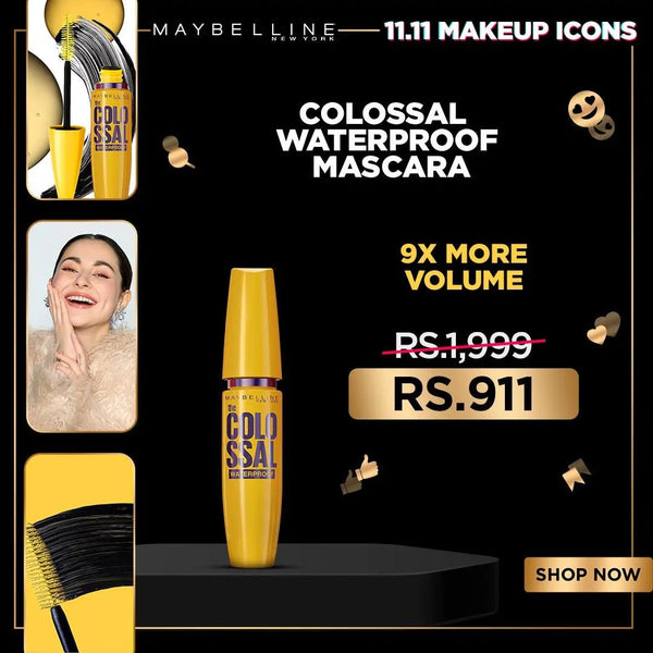 L'Oreal Mega Deals - Maybelline The Colossal Waterproof Mascara 9.2Ml L'Oreal Mega Deals - Luxeery