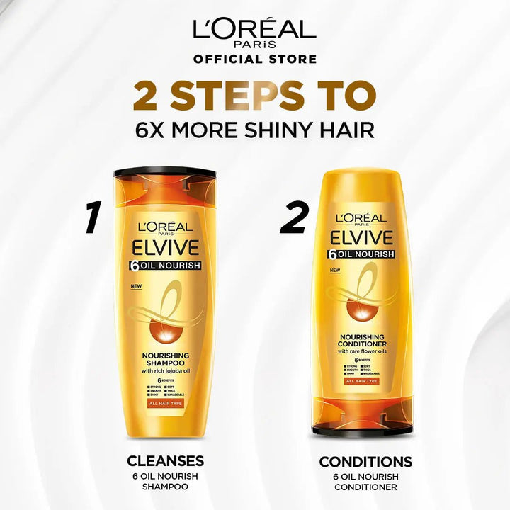 L'Oreal Paris - Elvive 6 Oil Nourish Conditioner 175 ml - For Dull & Dry Hair L'Oreal CPD - Luxeery