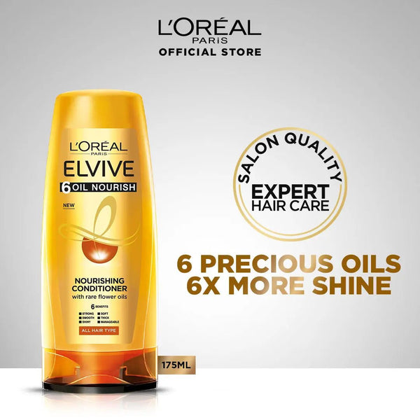 L'Oreal Paris - Elvive 6 Oil Nourish Conditioner 175 ml - For Dull & Dry Hair L'Oreal CPD - Luxeery