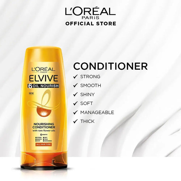 L'Oreal Paris - Elvive 6 Oil Nourish Conditioner 175 ml - For Dull & Dry Hair L'Oreal CPD - Luxeery