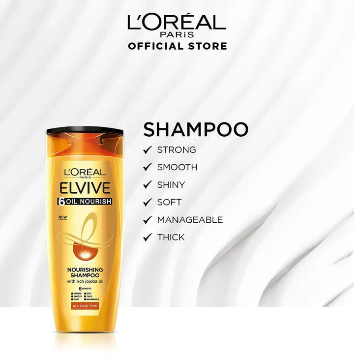 L'Oreal Paris - Elvive 6 Oil Nourish Shampoo 175 ml - For Dull & Dry Hair L'Oreal CPD - Luxeery