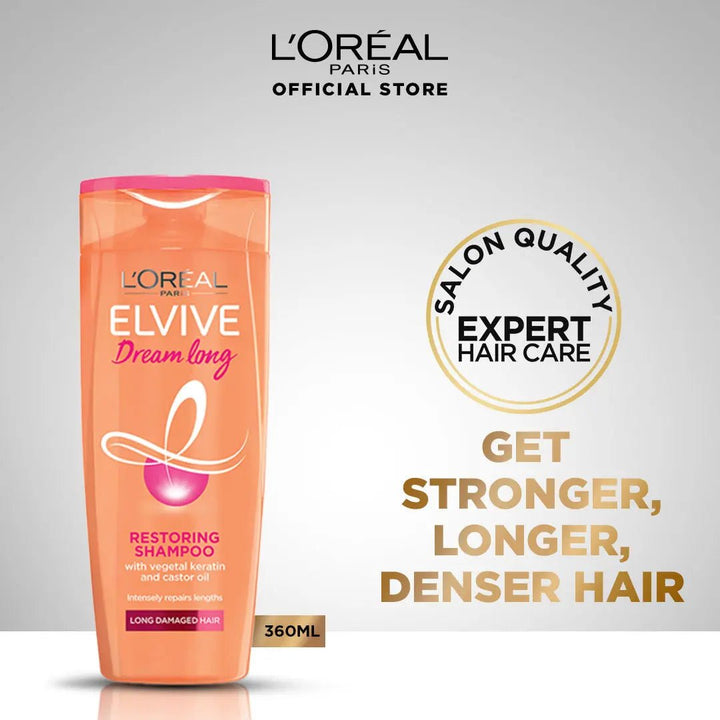 L'Oreal Paris Elvive Dream Long Shampoo 360 Ml - For Longer & Stronger Hair L'Oreal Haircare - Luxeery