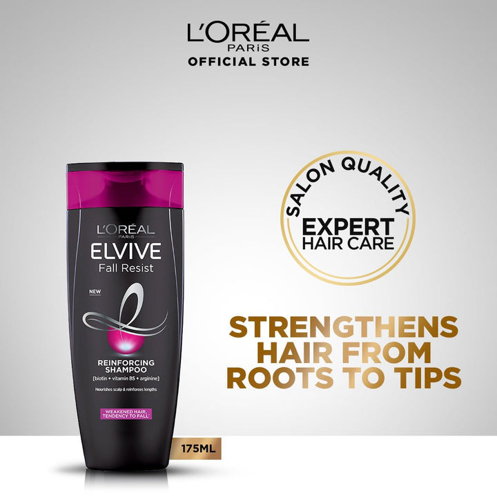 L'Oreal paris elvive fall resist shampoo 175 ml - for hairfall L'Oreal Haircare - Luxeery