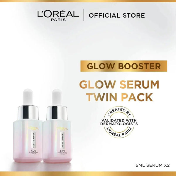 Loreal Paris Glow Serum Twin Pack 15ml Loreal Paris - Luxeery