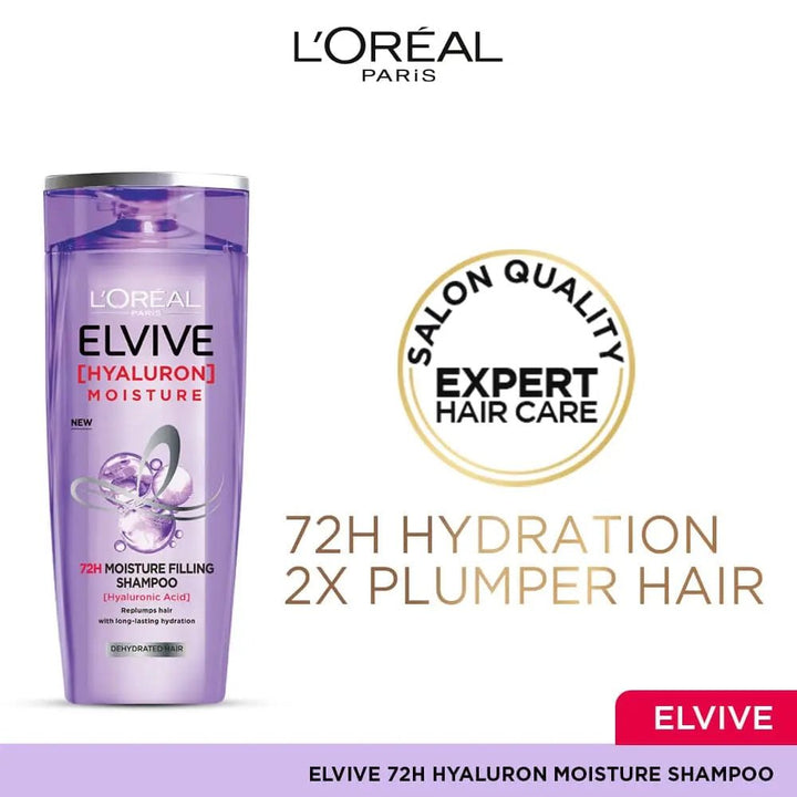 LOreal Paris Hyaluron + Plump Hydrating Shampoo 175 ml Elvive - Luxeery