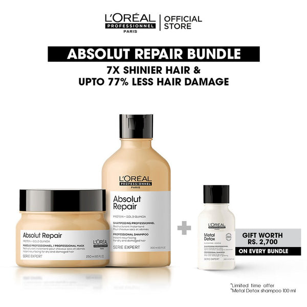 L'Oreal Professional - Absolut Repair Bundle with Free Gift L'Oreal Professional - Luxeery