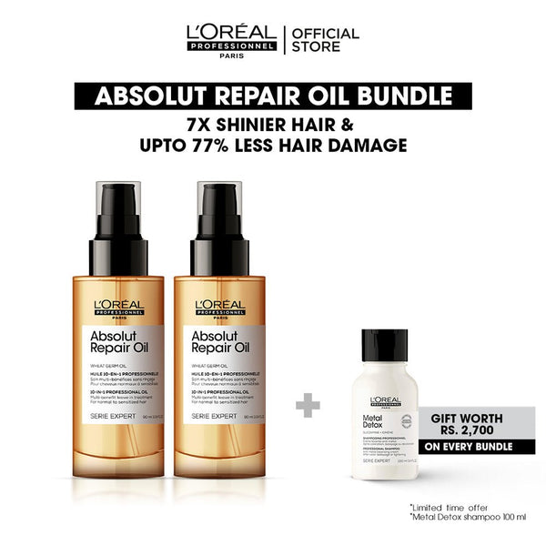 L'Oreal Professional - Absolute Repair Oil Bundle with free gift L'Oreal Professional - Luxeery