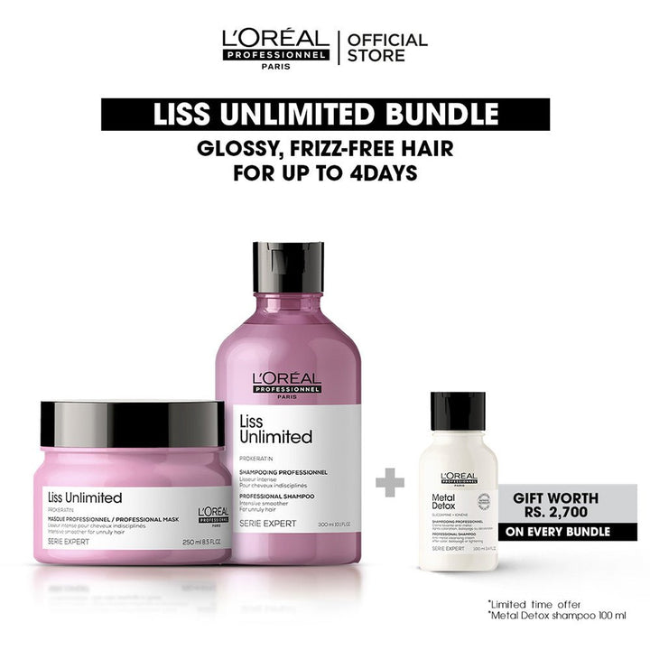 L'Oreal Professional - Liss Unlimited Bundle with Free Gift L'Oreal Professional - Luxeery