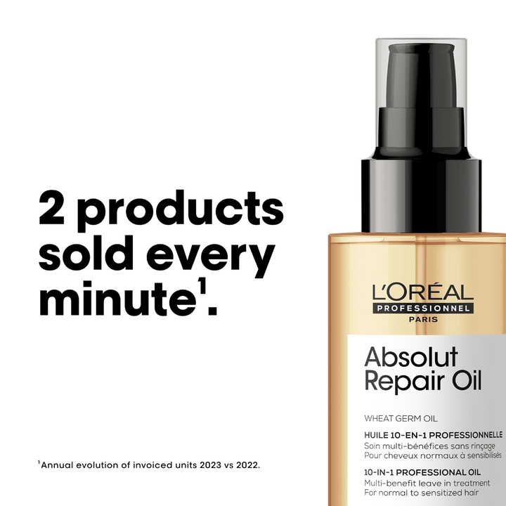 L'Oreal Professional - Serie Expert Absolute Repair Hair Serum 90 ML - For Dry & Damaged Hair with free gift L'Oreal Professional - Luxeery