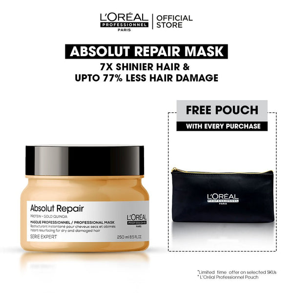 L'Oreal Professional - Serie Expert Absolute Repair Mask 250 ML - For Dry & Damaged Hair with free gift L'Oreal Professional - Luxeery