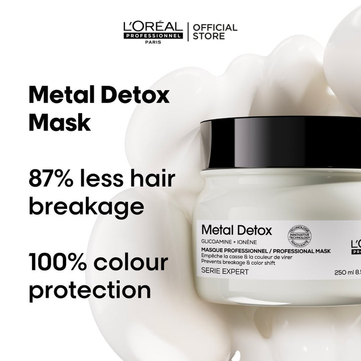 L'Oreal Professional - Serie Expert Metal Detox Mask 250 ML - For Sensitized Hair with free gift L'Oreal Professional - Luxeery