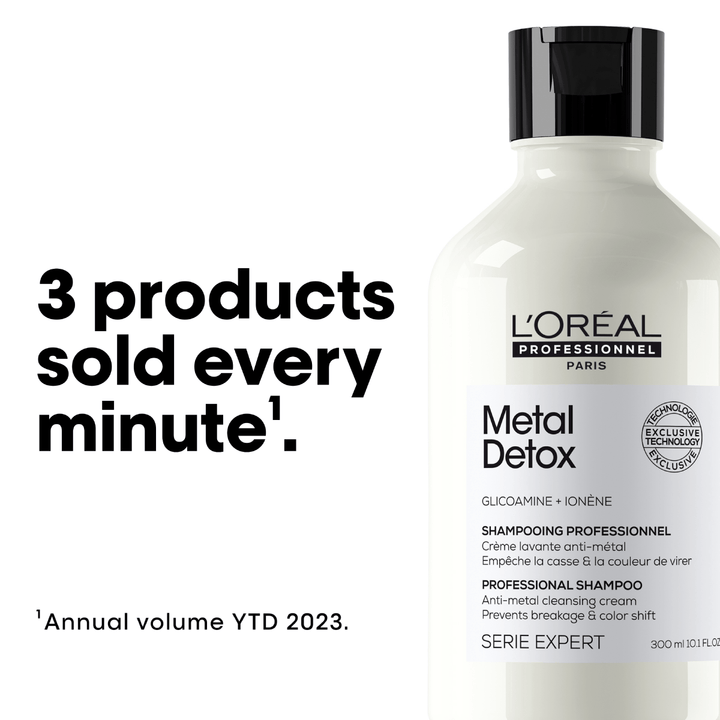 L'Oreal Professional - Serie Expert Metal Detox Shampoo 300 ML - Sulphate Free with free gift L'Oreal Professional - Luxeery