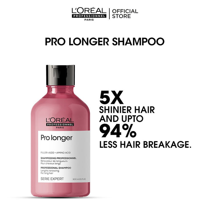 L'Oreal Professional - Serie Expert Pro Longer Shampoo 300 ML - For Length Renewal with free gift L'Oreal Professional - Luxeery